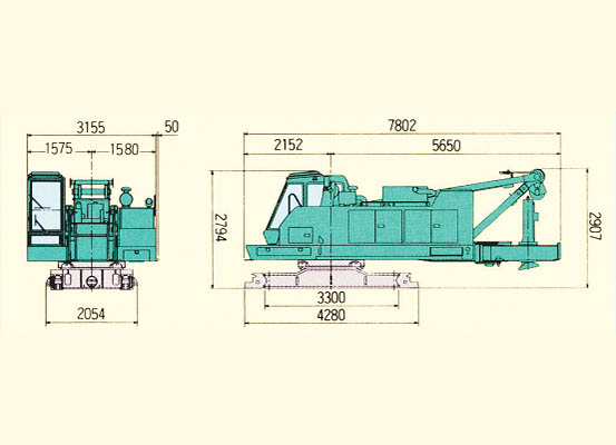 1SPR 115 rundo la hydraulic kuendesha Rig4